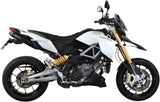 Doppio Terminale Di Scarico Catalizzato E Con Omologazione Suono Suono Inox Nero Carbonio - Mivv Compatibile Con Aprilia Dorsoduro 1200 (2012-2016)