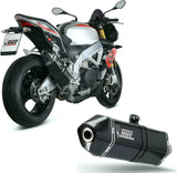 Terminale Di Scarico Catalizzato E Con Omologazione Suono Speed Edge Inox Nero Carbonio - Mivv Compatibile Con Aprilia Tuono V4 1100 (2018-2020)