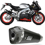 Terminale Di Scarico Catalizzato E Con Omologazione Suono Delta Race Carbonio Carbonio - Mivv Compatibile Con Aprilia Rsv4 (2017-2020)