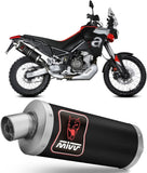 Terminale Di Scarico Con Omologazione Suono Dakar Inox Nero - Mivv Compatibile Con Aprilia Tuareg 660 (2022-2024)