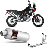 Impianto Di Scarico Completo Non Catalizzato E Con Omologazione Suono Dakar Inox - Mivv Compatibile Con Aprilia Tuareg 660 (2022-2024)