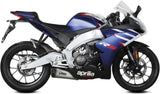 Impianto Di Scarico Completo Non Catalizzato E Con Omologazione Suono Delta Race Inox Carbonio - Mivv Compatibile Con Aprilia Rs 125 (2021-2024)