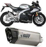 Terminale Di Scarico Catalizzato E Con Omologazione Suono Sr-1 Titanio - Mivv Compatibile Con Aprilia Tuono V4 1100 (2021-2024)