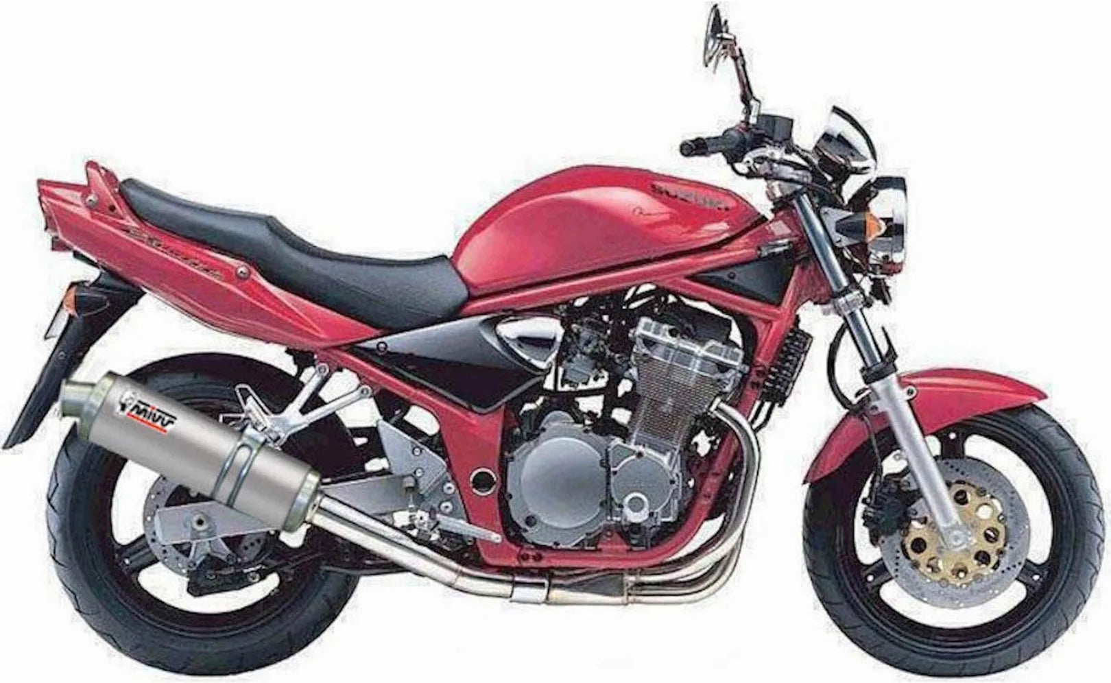 Terminale Di Scarico Con Omologazione Suono Oval Inox - Mivv Compatibile Con Suzuki Gsf 600 Bandit (2000-2004)