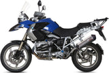 Terminale Di Scarico Con Omologazione Suono Oval Titanio Carbonio - Mivv Compatibile Con Bmw R 1200 Gs (2004-2007)