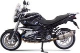 Terminale Di Scarico Con Omologazione Suono Suono Inox Carbonio - Mivv Compatibile Con Bmw R 1200 (2008-2010)