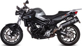Terminale Di Scarico Con Omologazione Suono Speed Edge Inox Nero Carbonio - Mivv Compatibile Con Bmw F 800 Gt (2009-2020)