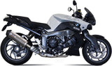 Non-Catalytic Exhaust Tip With Sound Certification Oval Titanium Carbon - Mivv Compatible With Bmw K 1300 R (2009-2016)