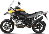 Terminale Di Scarico Con Omologazione Suono Suono Inox Nero Carbonio - Mivv Compatibile Con Bmw R 1200 Gs Adventure (2010-2012)