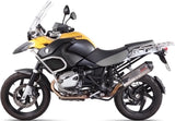 Terminale Di Scarico Con Omologazione Suono Oval Titanio Carbonio - Mivv Compatibile Con Bmw R 1200 Gs Adventure (2010-2012)
