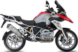 Terminale Di Scarico Con Omologazione Suono Oval Titanio Carbonio - Mivv Compatibile Con Bmw R 1200 Gs Adventure (2013-2018)