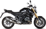 Terminale Di Scarico Con Omologazione Suono Speed Edge Inox Carbonio - Mivv Compatibile Con Bmw R 1200 Rs (2015-2018)