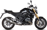 Exhaust Tip With Noise Certification Speed Edge Stainless Steel Carbon - Mivv Compatible With Bmw R 1200 Rs (2015-2018)