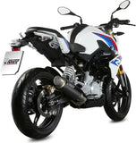 Complete Catalytic Exhaust System With Sound Certification Gppro Steel Black - Mivv Compatible With Bmw G 310 R (2018-2024)