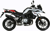 Terminale Di Scarico Con Omologazione Suono Suono Inox Nero Carbonio - Mivv Compatibile Con Bmw F 850 Gs (2018-2024)