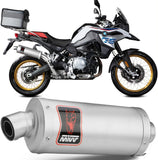 Exhaust Tip With Noise Certification Dakar Stainless Steel - Mivv Compatible With Bmw F 850 Gs (2018-2024)