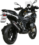 Terminale Di Scarico Con Omologazione Suono Oval Carbonio Carbonio - Mivv Compatibile Con Bmw R 1250 Gs (2019-2023)