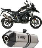 Terminale Di Scarico Con Omologazione Suono Speed Edge Titanio Carbonio - Mivv Compatibile Con Bmw R 1250 Gs - Adventure (2019-2023)