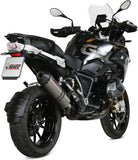 Terminale Di Scarico Con Omologazione Suono Oval Titanio Carbonio - Mivv Compatibile Con Bmw R 1250 Gs Adventure (2019-2023)