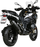 Terminale Di Scarico Con Omologazione Suono Speed Edge Inox Nero Carbonio - Mivv Compatibile Con Bmw R 1250 Gs Adventure (2019-2023)