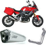 Impianto Di Scarico Completo Non Catalizzato E Con Omologazione Suono Delta Race Inox Carbonio - Mivv Compatibile Con Bmw F 900 Xr (2020-2024)