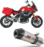 Terminale Di Scarico Con Omologazione Suono Oval Titanio Carbonio - Mivv Compatibile Con Bmw F 900 Xr (2020-2024)
