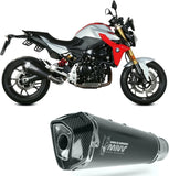 Terminale Di Scarico Con Omologazione Suono Delta Race Inox Nero Carbonio - Mivv Compatibile Con Bmw F 900 R (2020-2024)