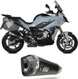 Terminale Di Scarico Con Omologazione Suono Delta Race Inox Nero Carbonio - Mivv Compatibile Con Bmw S 1000 Xr (2020-2024)