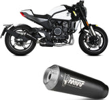 Terminale Di Scarico Con Omologazione Suono X-M1 Inox Nero - Mivv Compatibile Con Cfmoto 700 Cl-X (2023-2024)