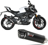 Terminale Di Scarico Con Omologazione Suono Gp Carbonio - Mivv Compatibile Con Cfmoto 450 Nk (2023-2024)