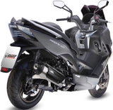 Impianto Di Scarico Completo Non Catalizzato E Con Omologazione Suono Urban Inox - Mivv Compatibile Con Kymco Xciting 400 (2013-2016)