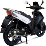 Complete Non-Catalytic Exhaust System With Sound Certification Urban Stainless Steel - Mivv Compatible With Kymco Agility 125 (2008-2012)