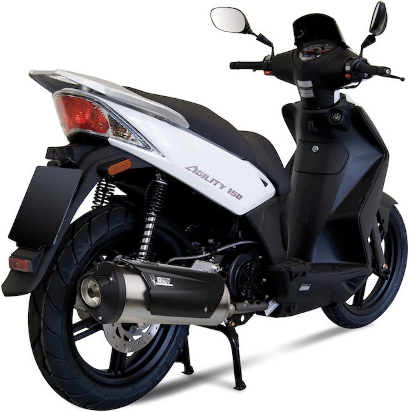 Complete Catalytic Exhaust System With Sound Certification Urban Stainless Steel - Mivv Compatible With Kymco People S 125 (2008-2009)