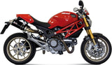 Doppio Terminale Di Scarico Catalizzato E Con Omologazione Suono Gp Inox Nero - Mivv Compatibile Con Ducati Monster 795 (2012-2014)