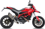 Non-Catalytic Exhaust Tip With Sound Certification Suono Stainless Steel Carbon - Mivv Compatible With Ducati Hyperstrada 821 (2013-2015)