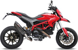 Catalytic Exhaust Tip With Sound Certification Suono Steel Black Carbon - Mivv Compatible With Ducati Hyperstrada 821 (2013-2015)