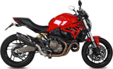 Terminale Di Scarico Catalizzato E Con Omologazione Suono Suono Inox Nero Carbonio - Mivv Compatibile Con Ducati Monster 821 (2014-2017)
