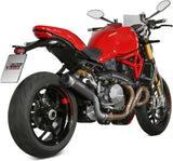 Terminale Di Scarico Catalizzato E Con Omologazione Suono Gppro Inox Nero - Mivv Compatibile Con Ducati Monster 821 (2018-2020)