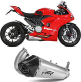 Terminale Di Scarico Non Catalizzato E Con Omologazione Suono Delta Race Inox Carbonio - Mivv Compatibile Con Ducati Streetfighter V2 (2022-2024)