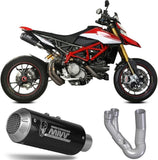 Doppio Terminale Di Scarico Non Catalizzato Con Omologazione Suono Mk3 Carbonio - Mivv Compatibile Con Ducati Hypermotard 950 - Sp - Rve (2021-2024)