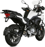 Terminale Di Scarico Con Omologazione Suono Delta Race Inox Carbonio - Mivv Compatibile Con Benelli Trk 502 (2017-2024)