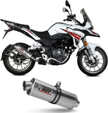 Terminale Di Scarico Con Omologazione Suono Oval Inox - Mivv Compatibile Con Benelli Trk 251 (2019-2024)