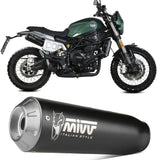 Terminale Di Scarico Con Omologazione Suono X-M1 Inox Nero - Mivv Compatibile Con Benelli Leoncino 800 Trail (2022-2024)