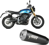 Terminale Di Scarico Con Omologazione Suono X-M1 Inox Nero - Mivv Compatibile Con Fantic Motor Caballero 700 (2024)