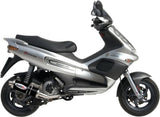 Terminale Di Scarico Con Omologazione Suono Gp Inox Nero - Mivv Compatibile Con Gilera Runner 200 (2003-2004)