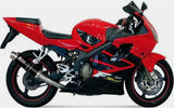Terminale Di Scarico Non Catalizzato E Con Omologazione Suono Gp Inox Nero - Mivv Compatibile Con Honda Cbr 600 F (2001-2010)