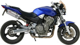 Doppio Terminale Di Scarico Non Catalizzato Con Omologazione Suono Oval Inox - Mivv Compatibile Con Honda Hornet 900 (2002-2006)