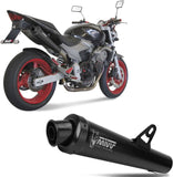 Terminale Di Scarico Non Catalizzato E Con Omologazione Suono X-Cone Inox Nero - Mivv Compatibile Con Honda Hornet 600 (2003-2006)
