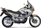 Terminale Di Scarico Non Catalizzato E Con Omologazione Suono Suono Inox Nero Carbonio - Mivv Compatibile Con Honda Xlv 650 Transalp (2000-2004)