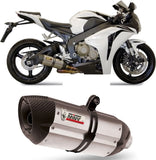 Terminale Di Scarico Con Omologazione Suono Suono Inox Carbonio - Mivv Compatibile Con Honda Cbr 1000 Rr (2008-2013)